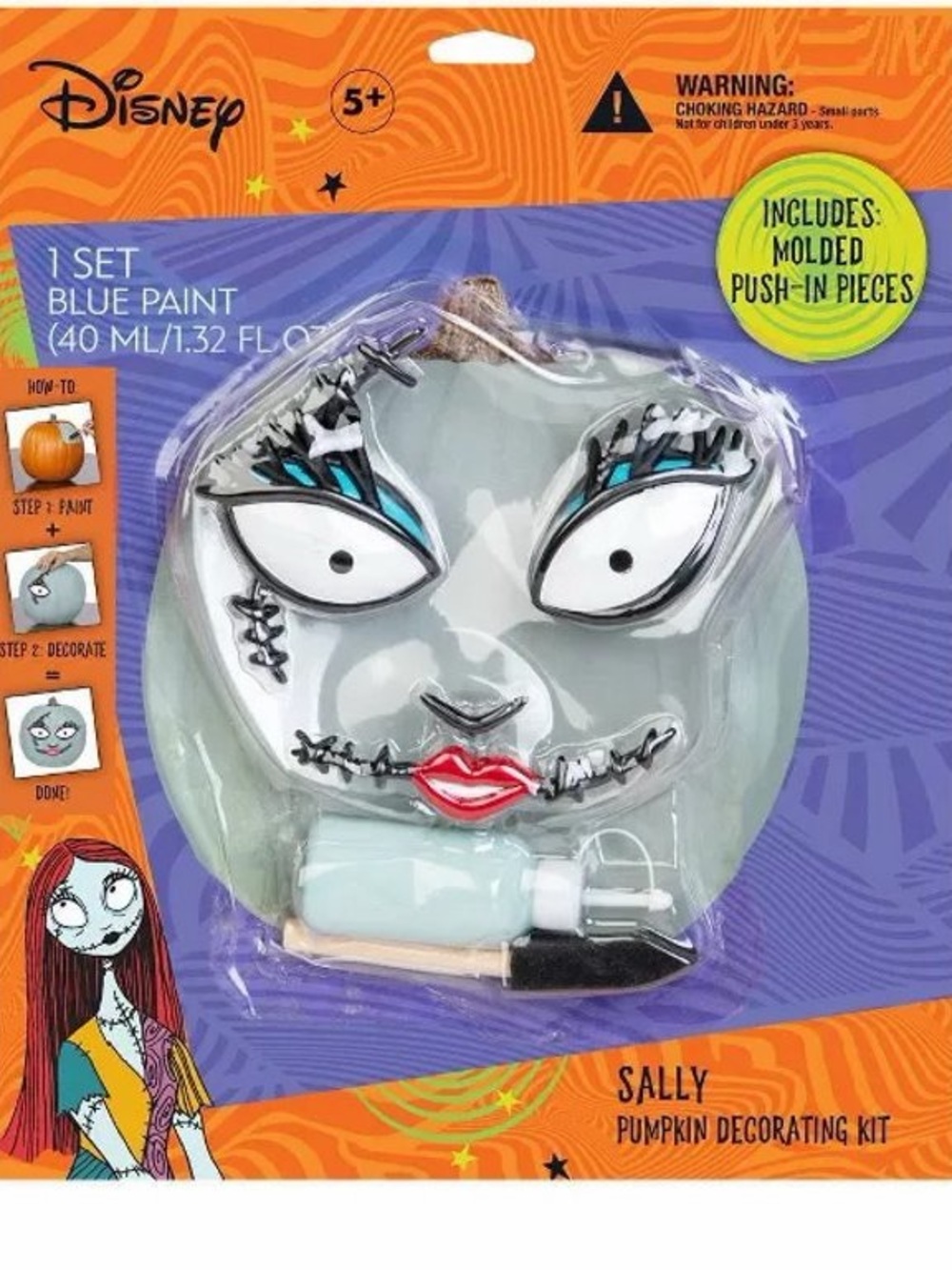 Disney Sally Pumpkin Decorating Kit - Gray  Nightmare before Christmas NEW